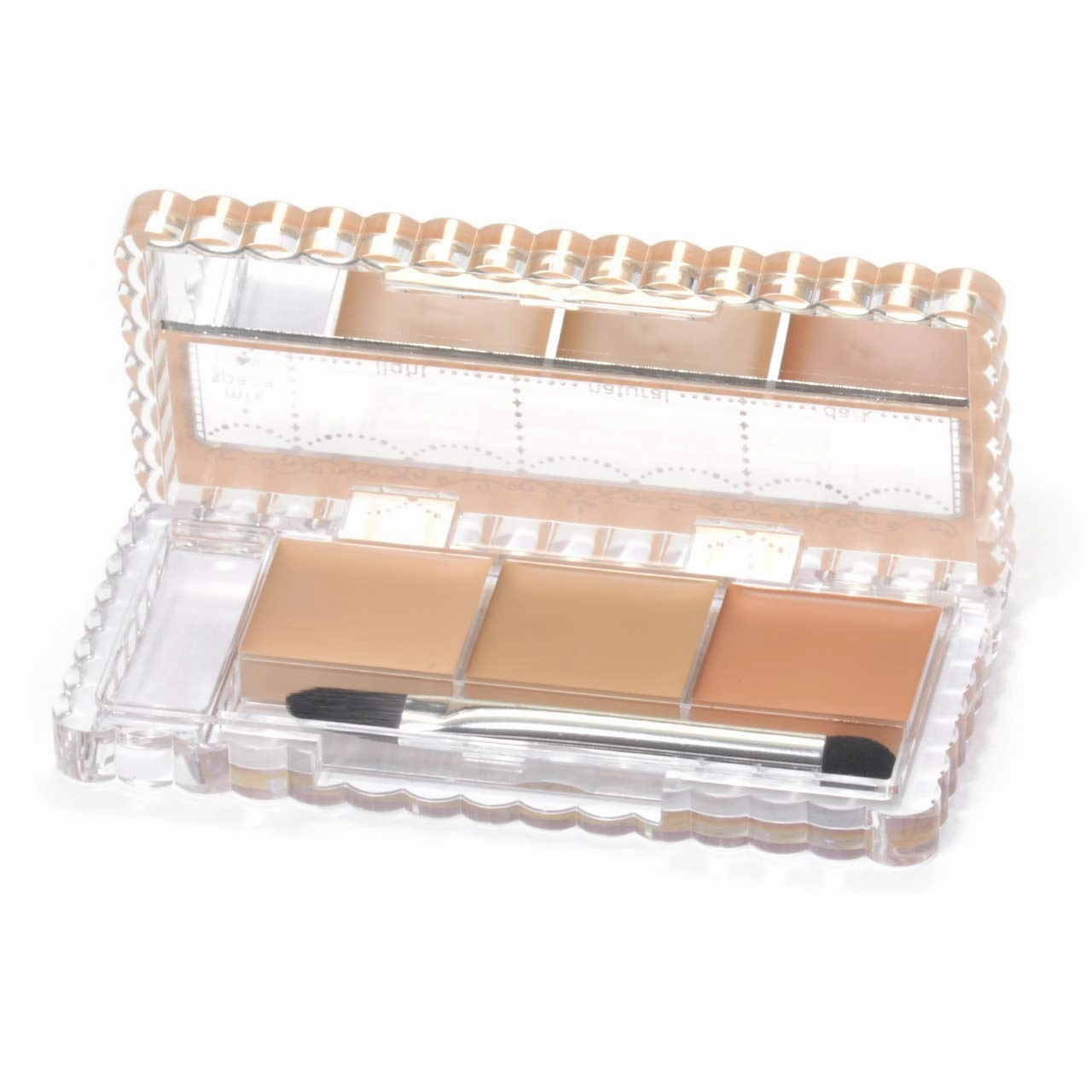 CANMAKE Color Mixing Concealer, 3 Color Palette Concealer 0.13 oz (3.9 g) (03 Orange Beige, 3.9 g)