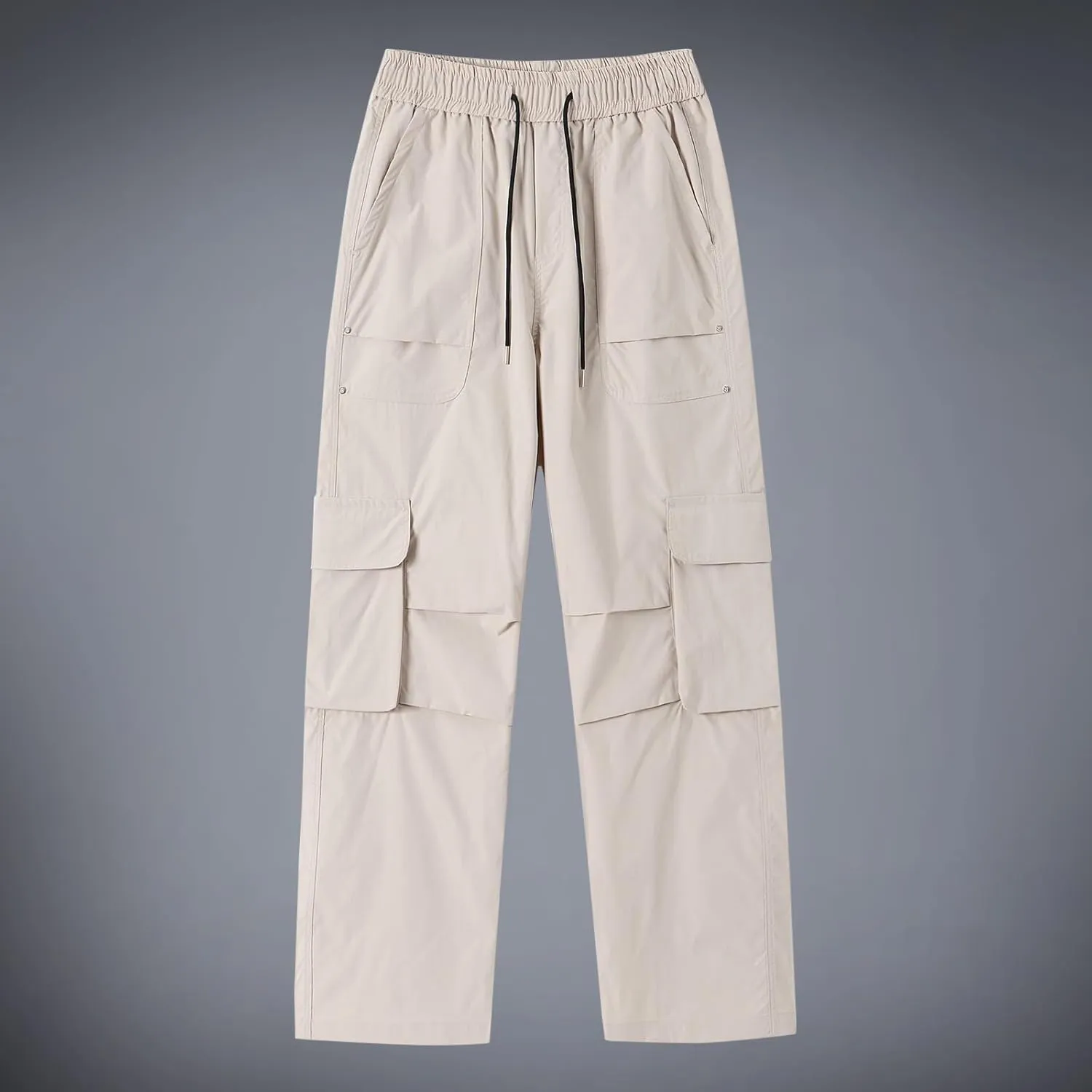 Cargo Pants Men Outdoor Stretch Overalls with Large Pockets Loose Soft Pants Rainproof Mens Big and Tall Cargo Pants