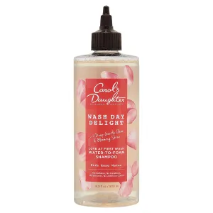 Carol's Daughter Wash Day Delight Water-to-Foam Sulfate Free Vegan Shampoo with Rose Water and Micellar Technology, Paraben and Silicone Free, Best for Kinky, Curly Hair, 16.9 fl oz