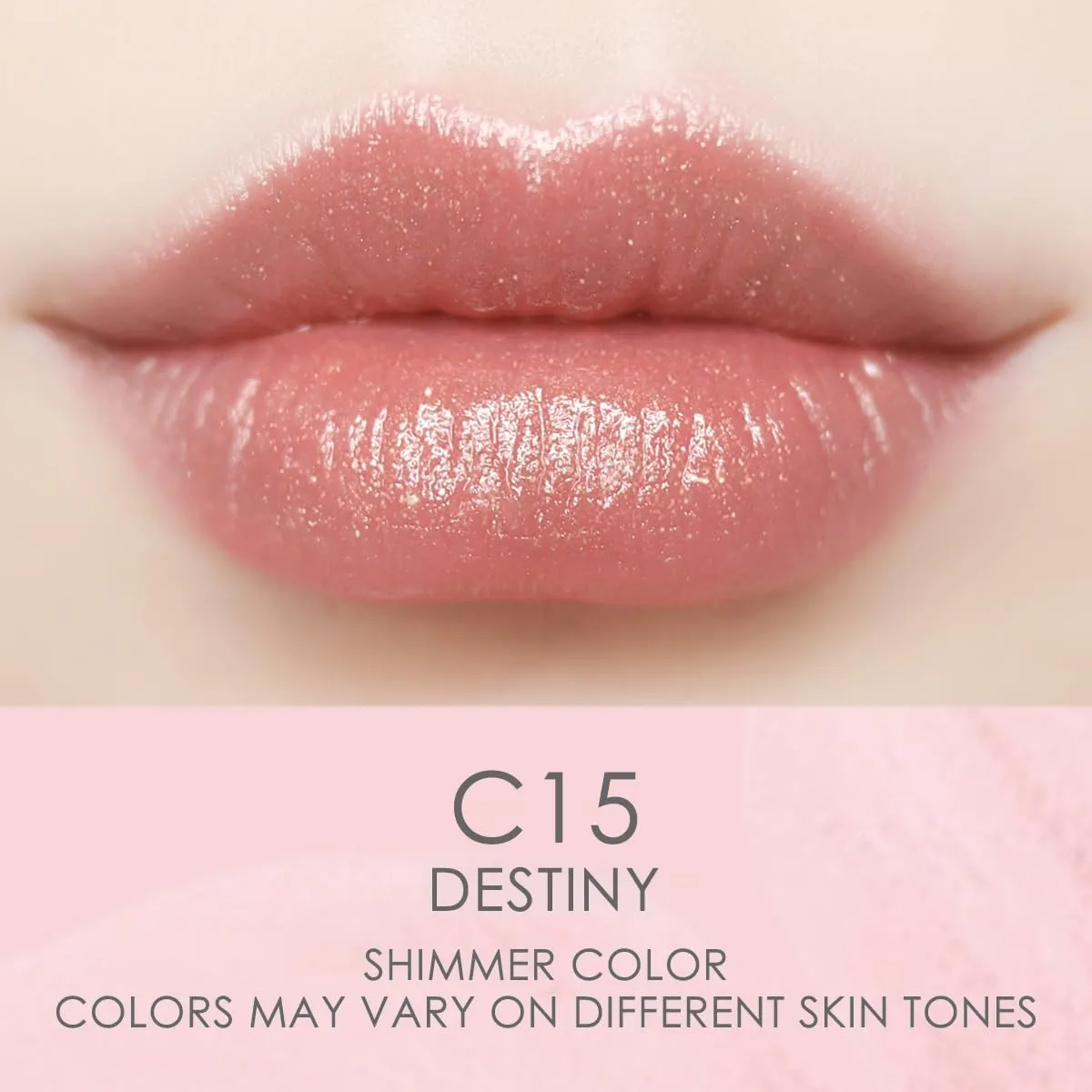 CATKIN Tinted Lip Balm Glitter Lip Stain Ultra Hydrating Lip Moistrurizer Chapstick with Vitamin E Nourishing For Cracked & Dry Lips 0.12 oz C15 Destiny - Wine Red