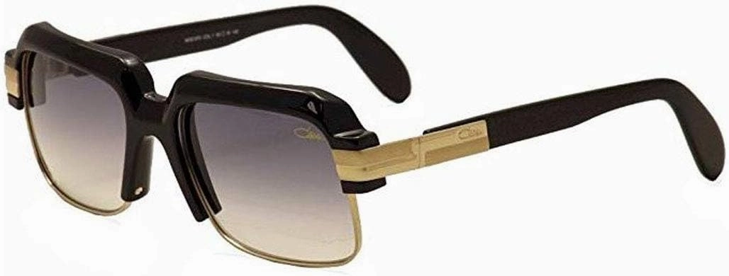 Cazal 670 Sunglasses 001 Shiny Black Gold / Gray Gradient lens 56 mm