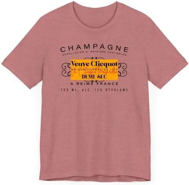 Champagne Veuve Rose Shirt, Bachelorette Party T-Shirt, Champagne Shirts, Champagne Veuve Rose Bride Shirt