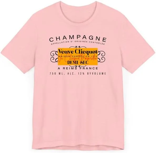 Champagne Veuve Rose Shirt, Bachelorette Party T-Shirt, Champagne Shirts, Champagne Veuve Rose Bride Shirt