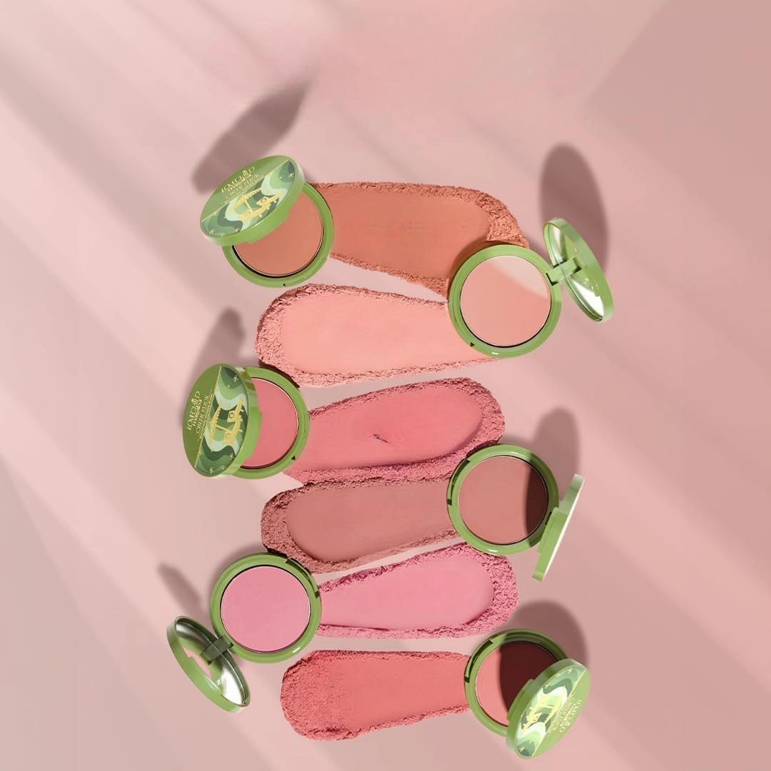Cheek Flick Mattifying Powder Blush, Luxurious Buildable Coverage & Intense Pigment, Enriched with Vitamin E, 9g (Rustic Pink)