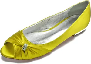 Chic Women's Satin Bridal Heels - 2cm Low Block Heel Wedding Shoes with Soft PU Lining & Anti-Slip Rubber Sole | EU 36-44 | 13 Elegant Colors