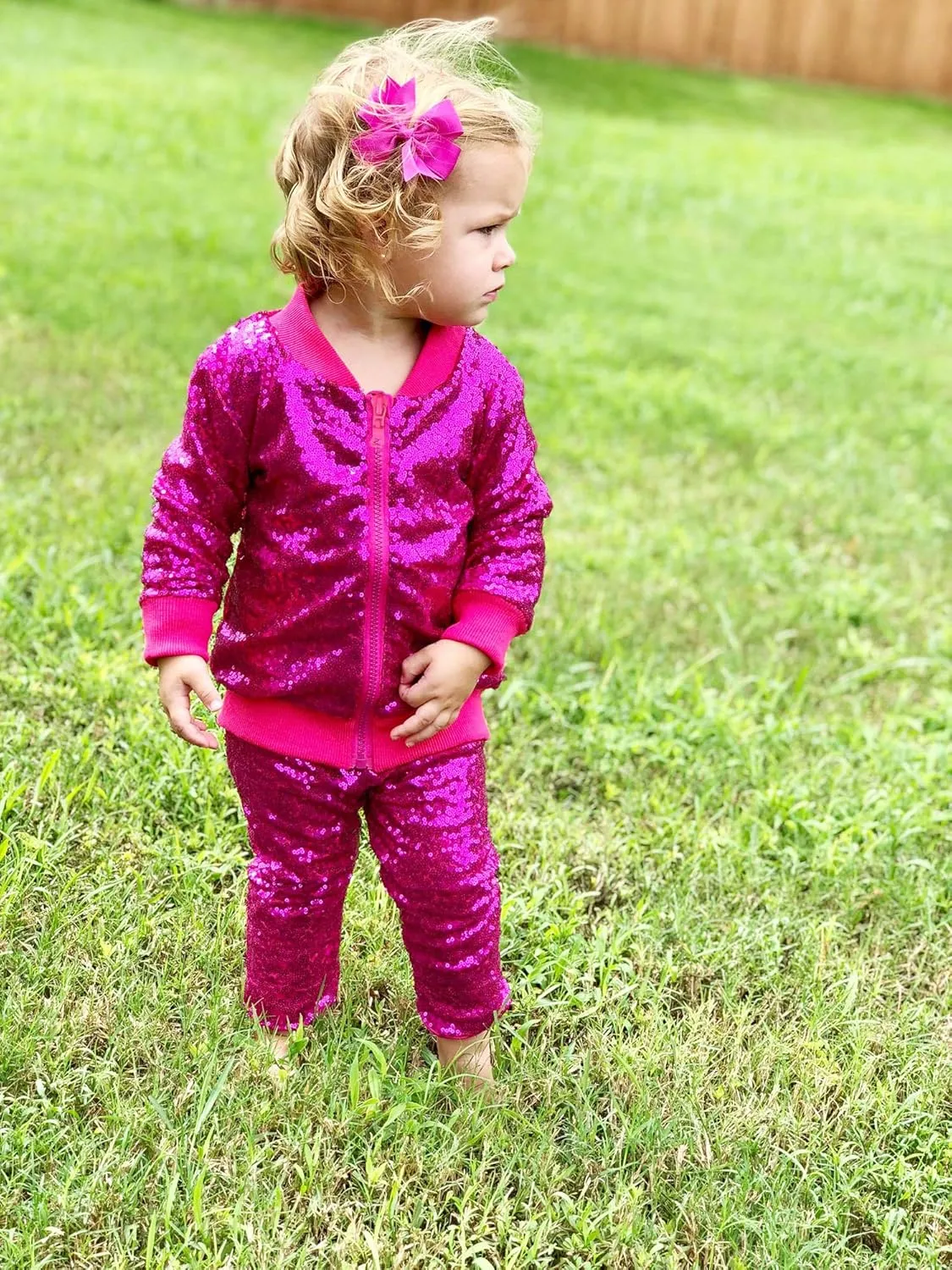 Cilucu Kids Jackets Girls Boys Sequin Zipper Coat Jacket for Toddler Birthday Christmas Clothes