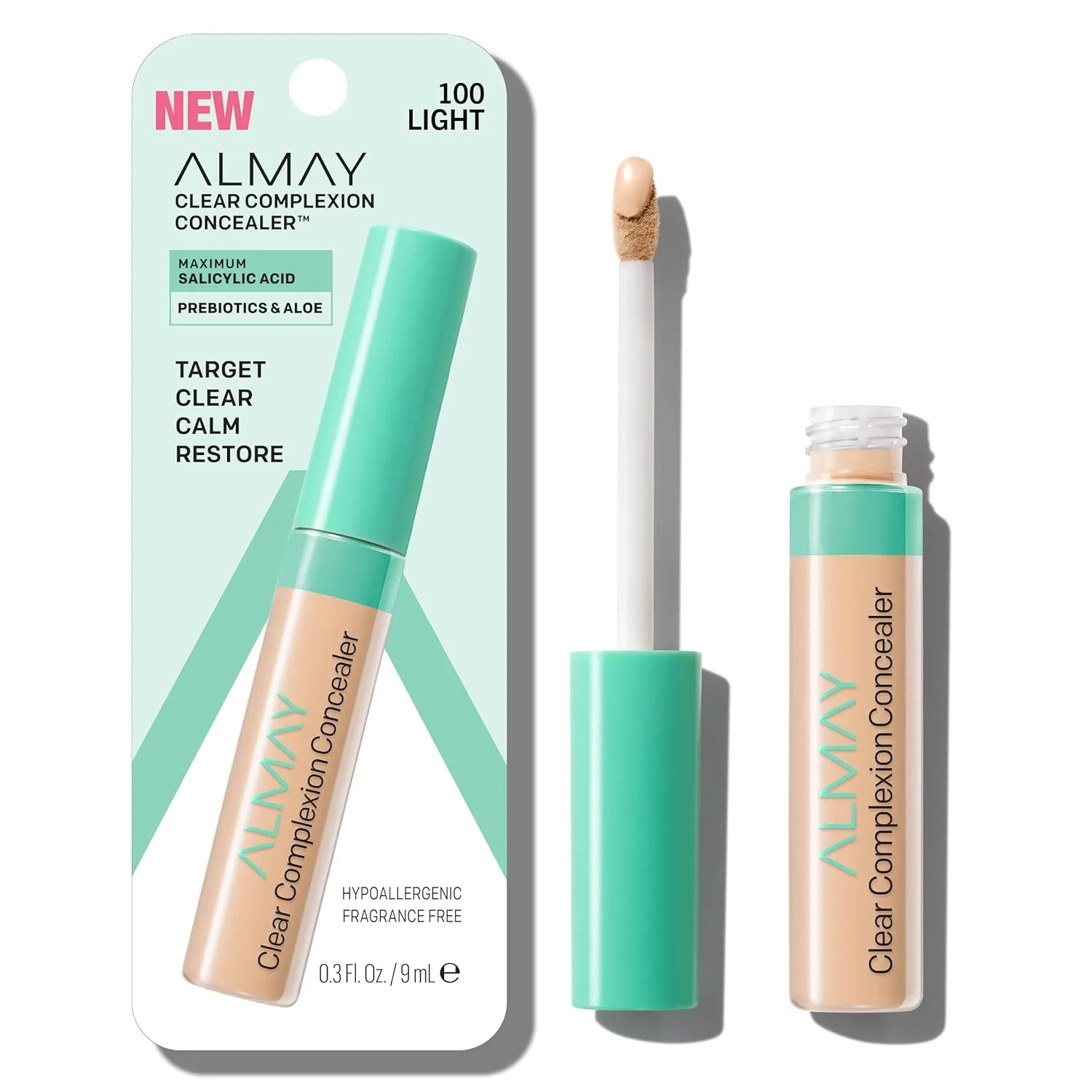 Clear Complexion Acne Spot Treatment Concealer with Salicylic Acid - Lightweight, Hypoallergenic, for Sensitive Skin