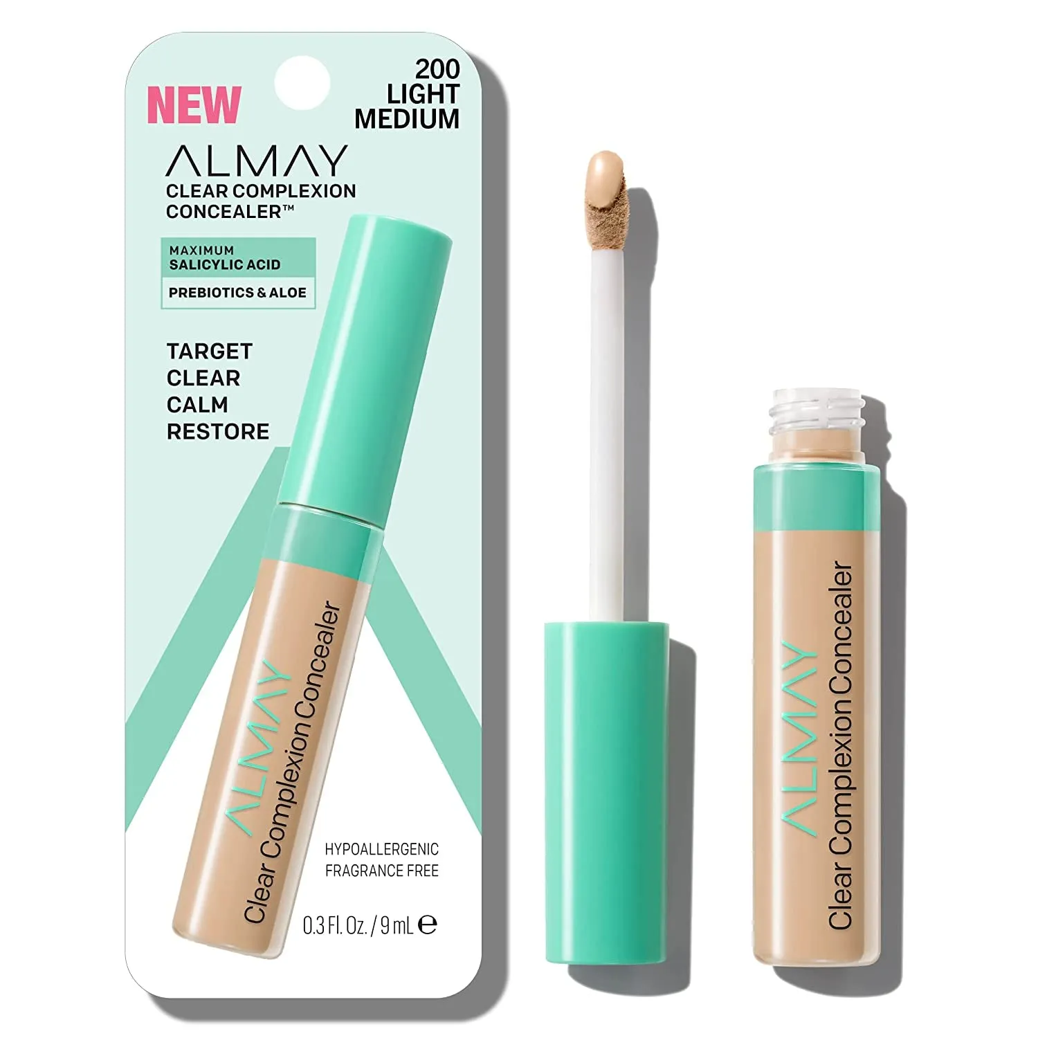 Clear Complexion Acne Spot Treatment Concealer with Salicylic Acid - Lightweight, Hypoallergenic, for Sensitive Skin