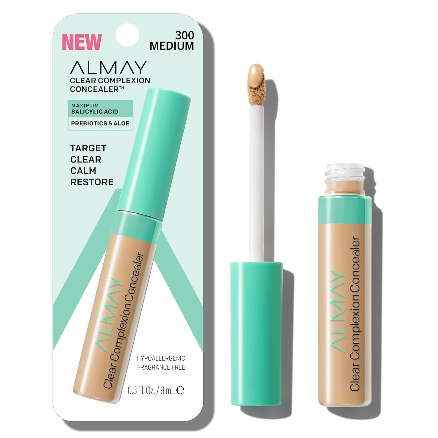 Clear Complexion Acne Spot Treatment Concealer with Salicylic Acid - Lightweight, Hypoallergenic, for Sensitive Skin