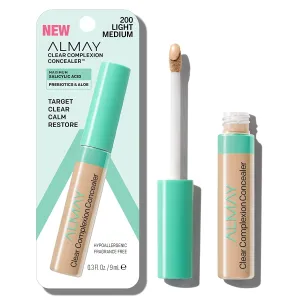 Clear Complexion Acne Spot Treatment Concealer with Salicylic Acid - Lightweight, Hypoallergenic, for Sensitive Skin
