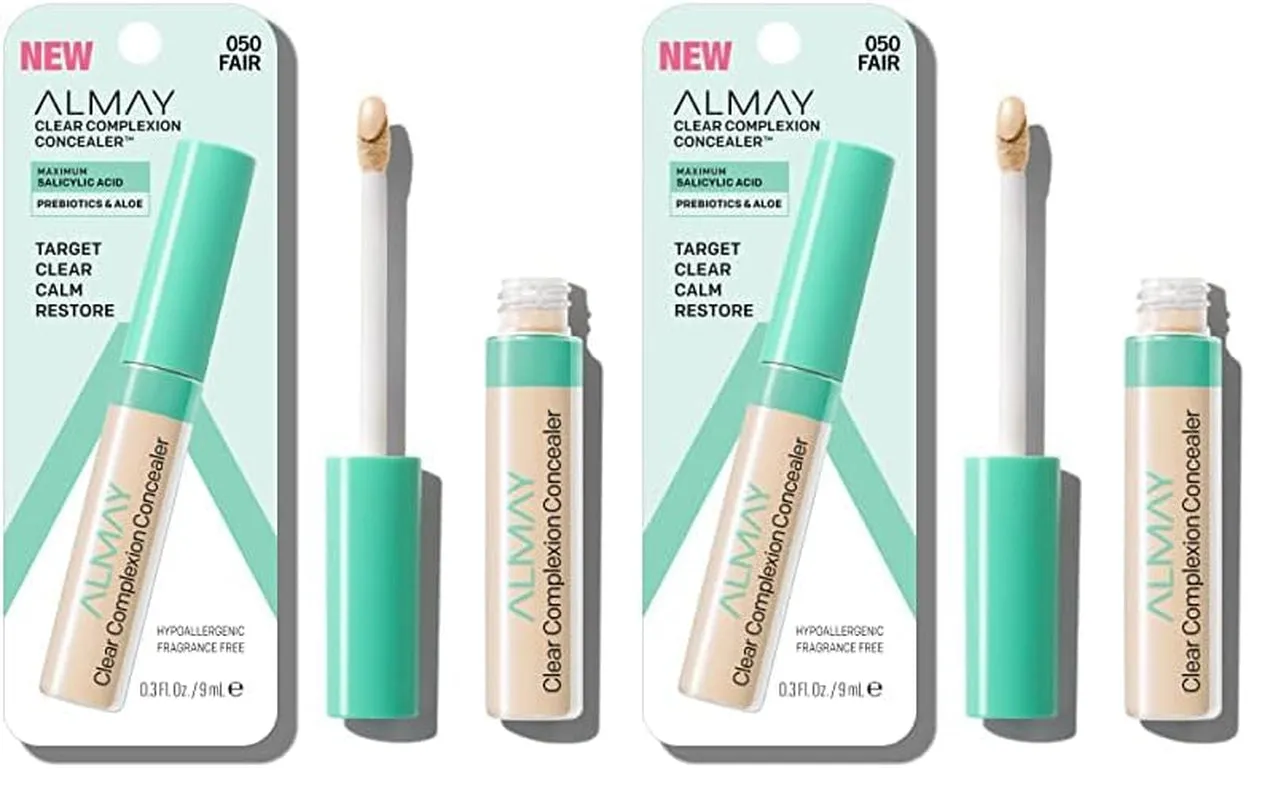 Clear Complexion Acne Spot Treatment Concealer with Salicylic Acid - Lightweight, Hypoallergenic, for Sensitive Skin