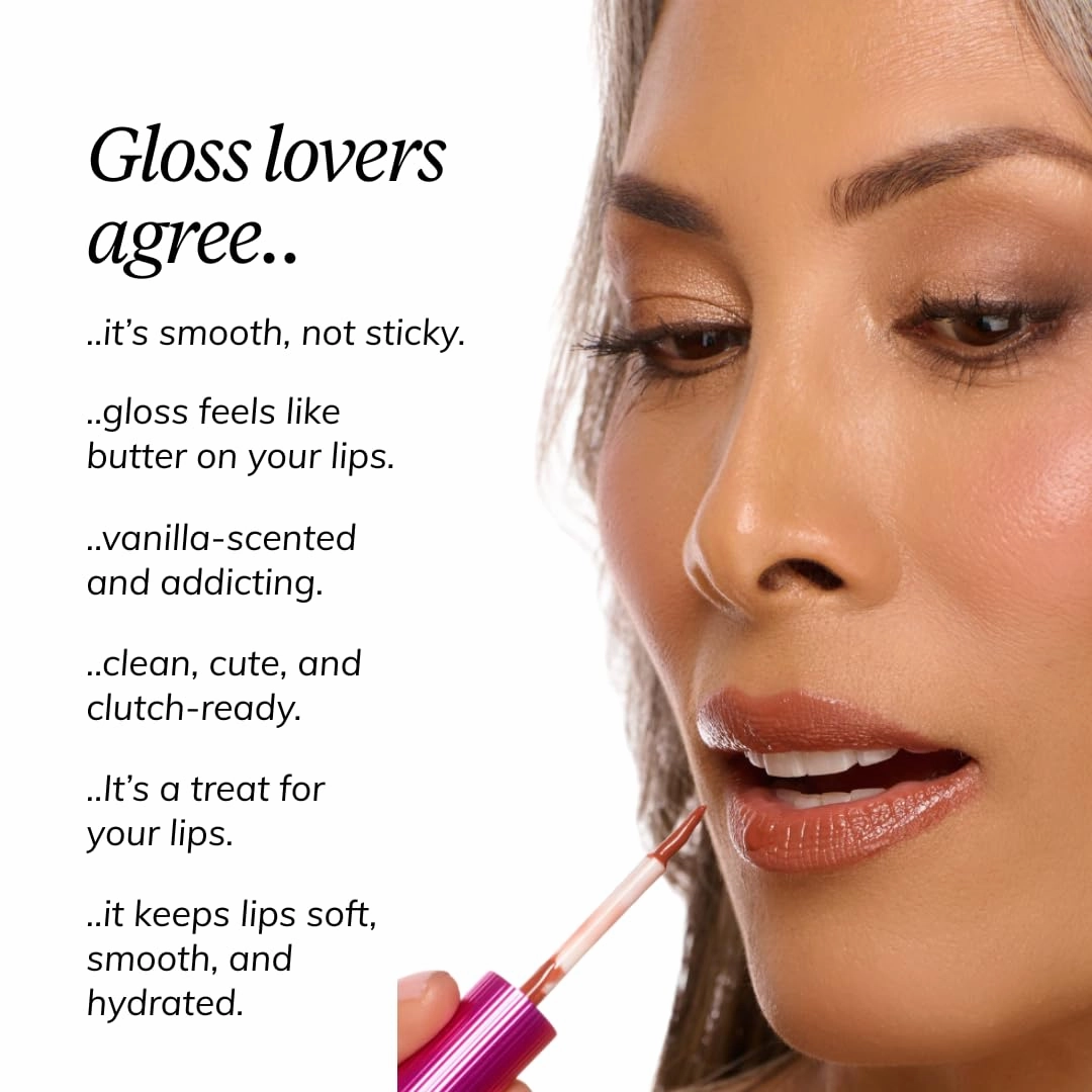 Clutch Couture Lip Shine Gloss, Non-Sticky Lip Gloss, Vegan & Cruelty-free, High Shine Finish & Moisturizing - Talk Is Cheap