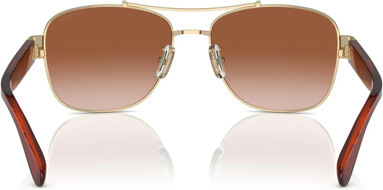 Coach Women's Hc7161 Aviator Sunglasses