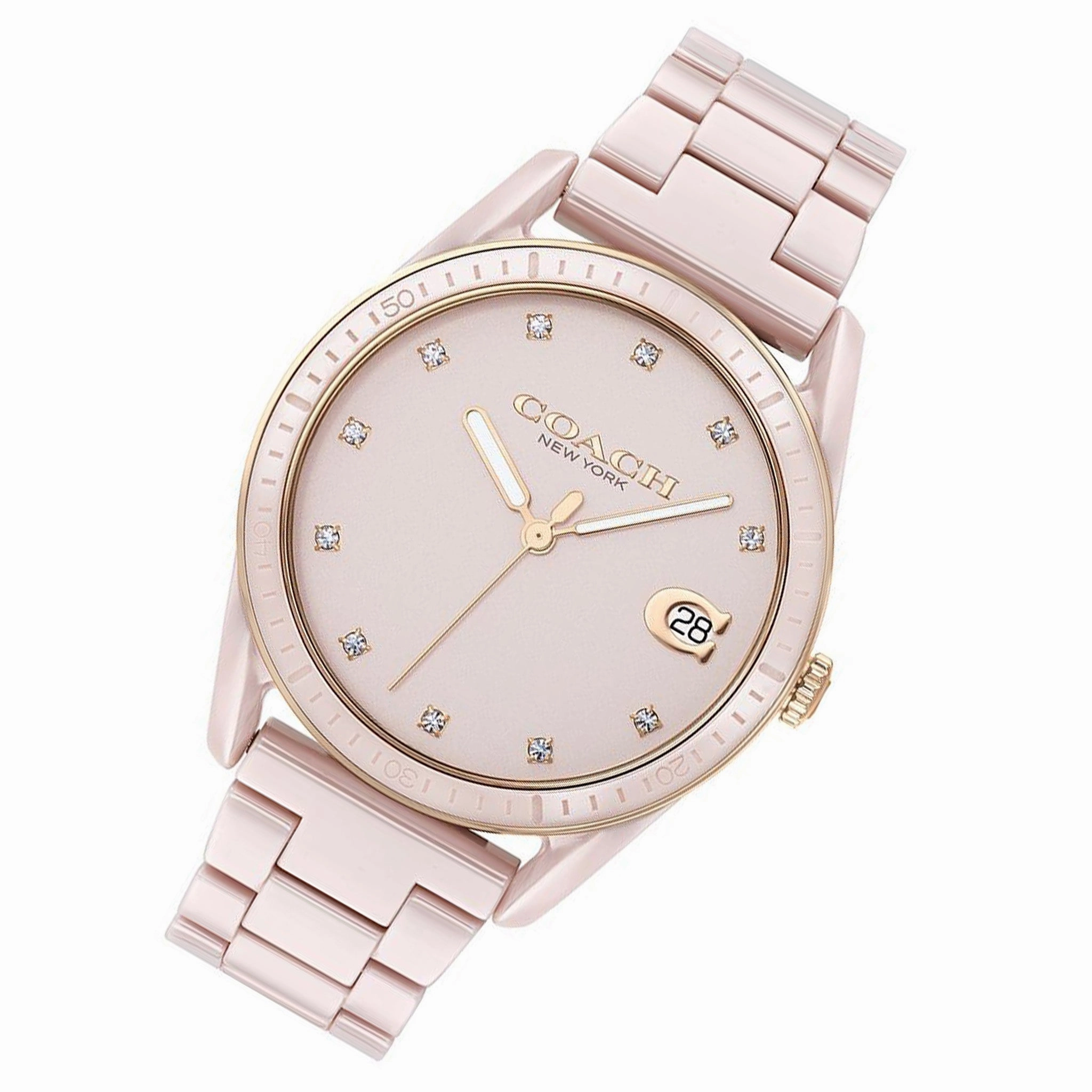 Coach Preston Blush Ceramic Women's Watch - 14503264