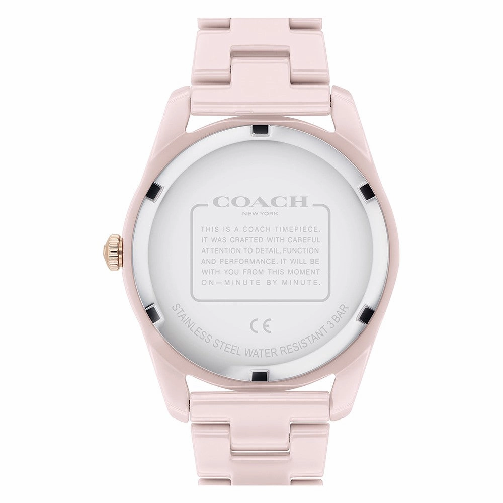Coach Preston Blush Ceramic Women's Watch - 14503772