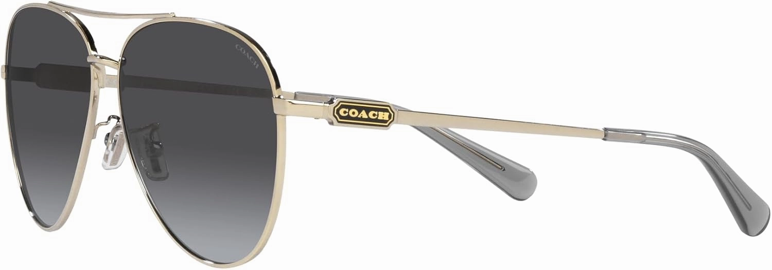 Coach Women's Hc7140 Aviator Sunglasses