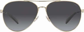 Coach Women's Hc7140 Aviator Sunglasses