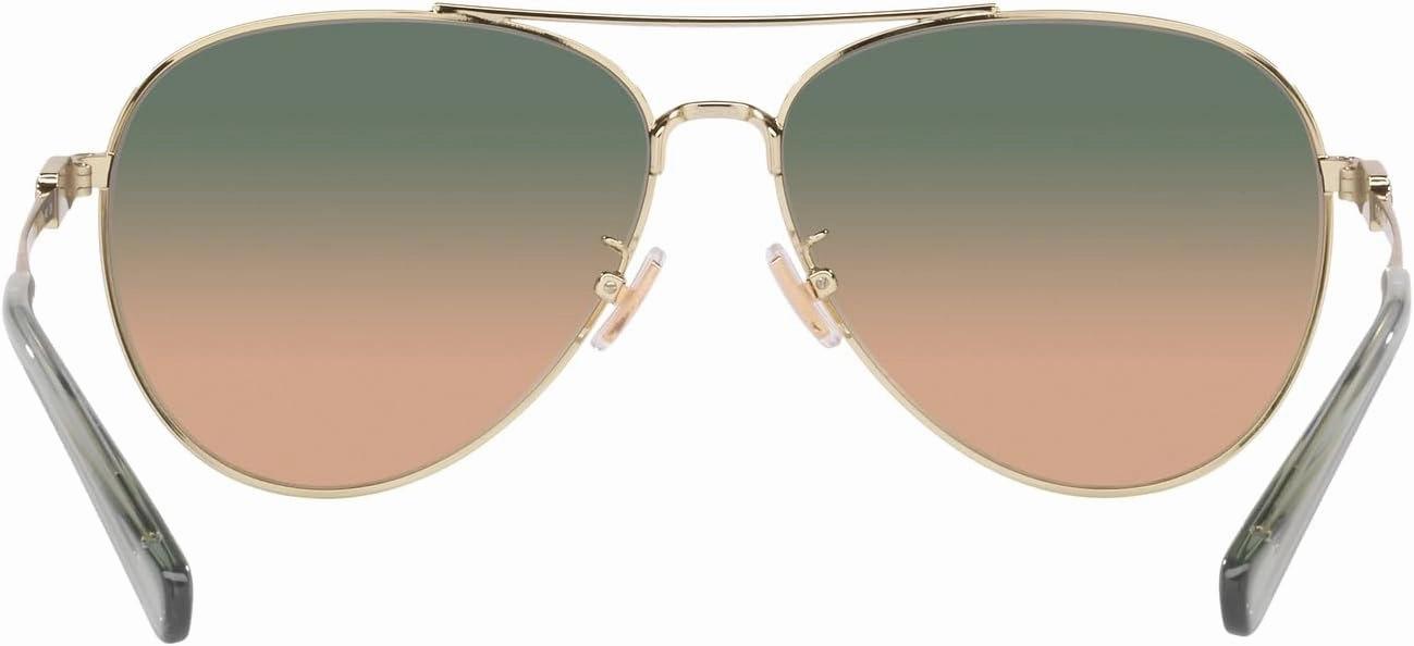 Coach Women's Hc7140 Aviator Sunglasses