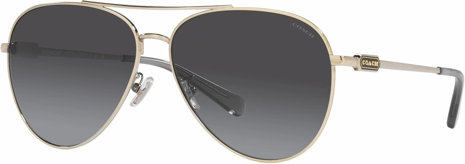 Coach Women's Hc7140 Aviator Sunglasses