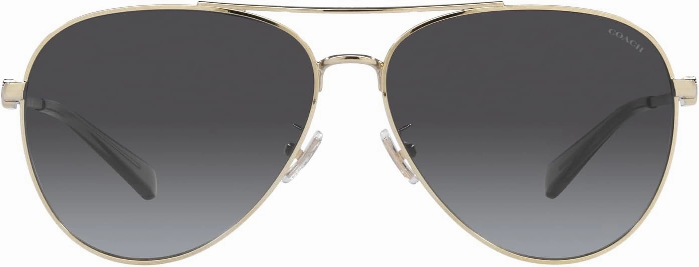 Coach Women's Hc7140 Aviator Sunglasses