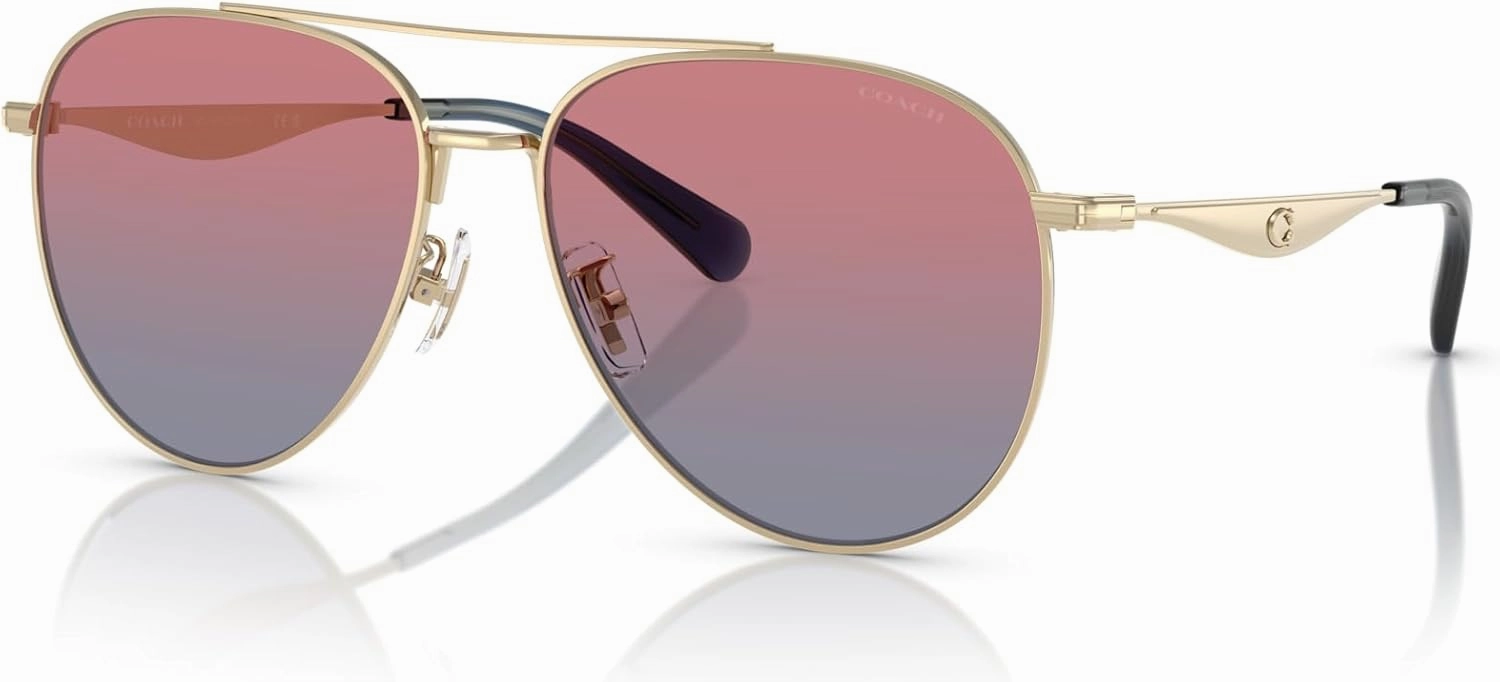 COACH Women's Hc7169 Aviator Sunglasses