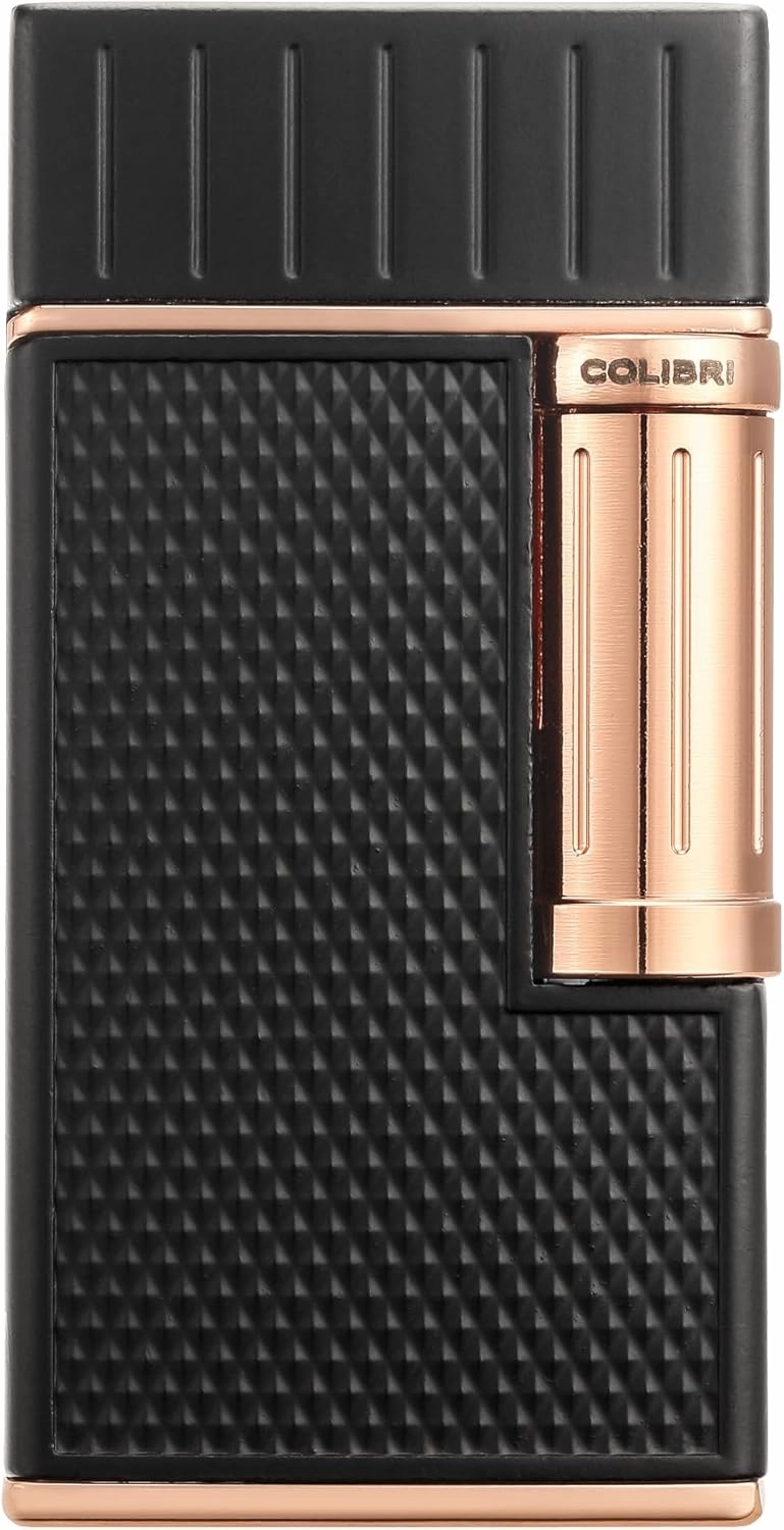 Colibri Julius Classic Flint Cigar Lighter (Black, Rose Gold)