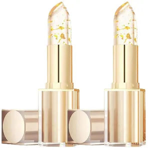 Color Changing Lipstick, Transferproof Color Changing Lipstick, Long Lasting 24 Hours, Moisturizing Glossy Shine Lip Gloss, Deep Nourishment (2PCS)