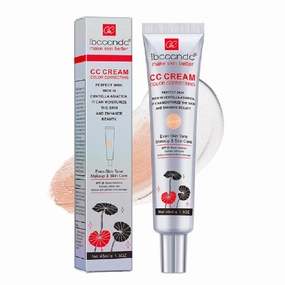 Color Correcting CC Cream with SPF 25,Full-Coverage Foundation,Hydrating Serum,Refine Skin Texture, Avoid Sun Damage (Light, 45 Ml)