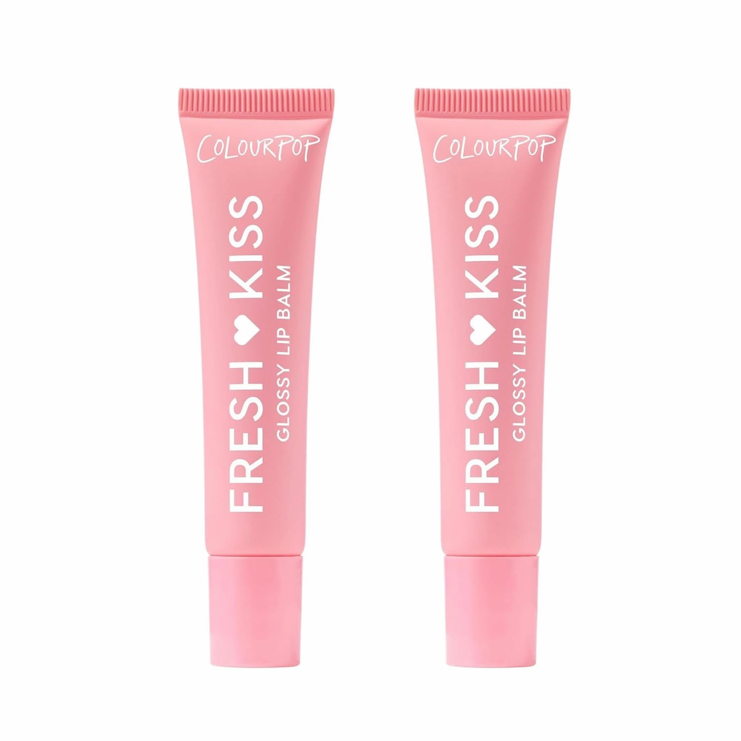 ColourPop Fresh Kiss Glossy Lip Balm - Hydrating Lip Care Enriched with Peptides, Hyaluronic Acid, Shea Butter & Vitamin E for an Ultra-Cushiony Formula - Strawberry Milk (2 Count)