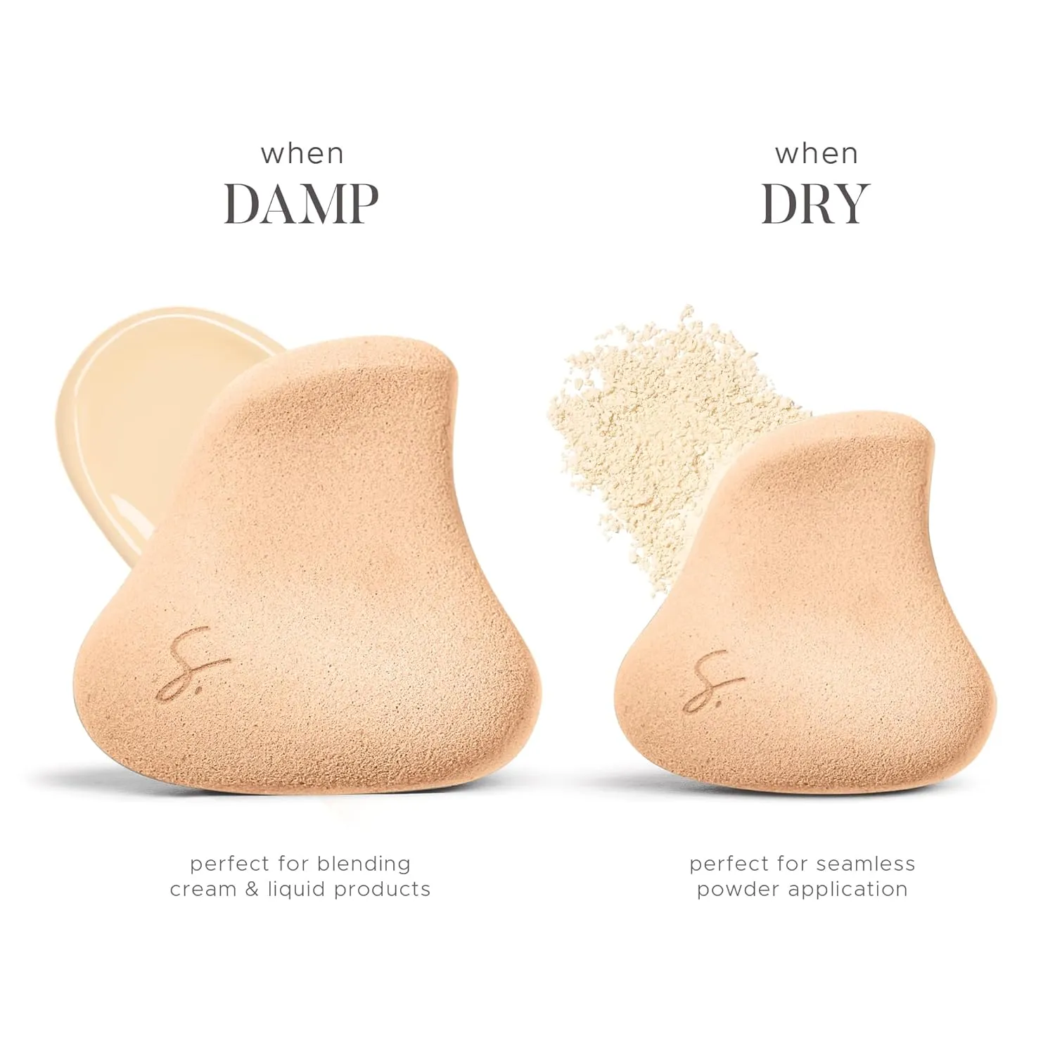 Complexion Pro Beauty Blender Sponge, 3 Mixed Colors Set - Ergonomic Makeup and Beauty Blender, Essential Blending, Multipurpose Makeup Kit Facial Sponge
