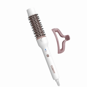 Conair Double Ceramic 1¼-Inch Thermal Brush, Heated Round Brush for Blowouts, Curls, and Waves, Ceramic Technology Eliminates Damaging Hot Spots for Smooth, Shiny Hair