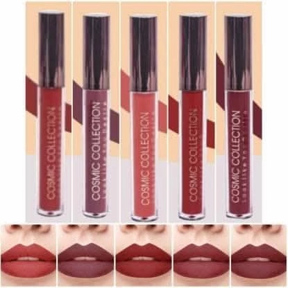Cosmic collection combo 5x5ml (brilliant red, choco maroon, cherry red, hot red, coffee date)