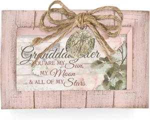 Cottage Garden Granddaughter Sun Stars Petite Locket Blush Pink Music Box Plays You are My Sunshine