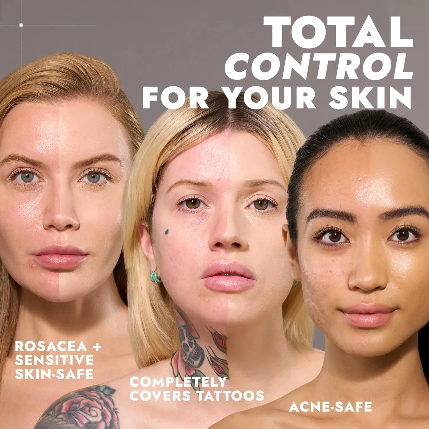 COVER FX Total Cover Cream Foundation - Shade D2 - Buildable Coverage - Natural Finish - Oil-Free - Sweat-Proof