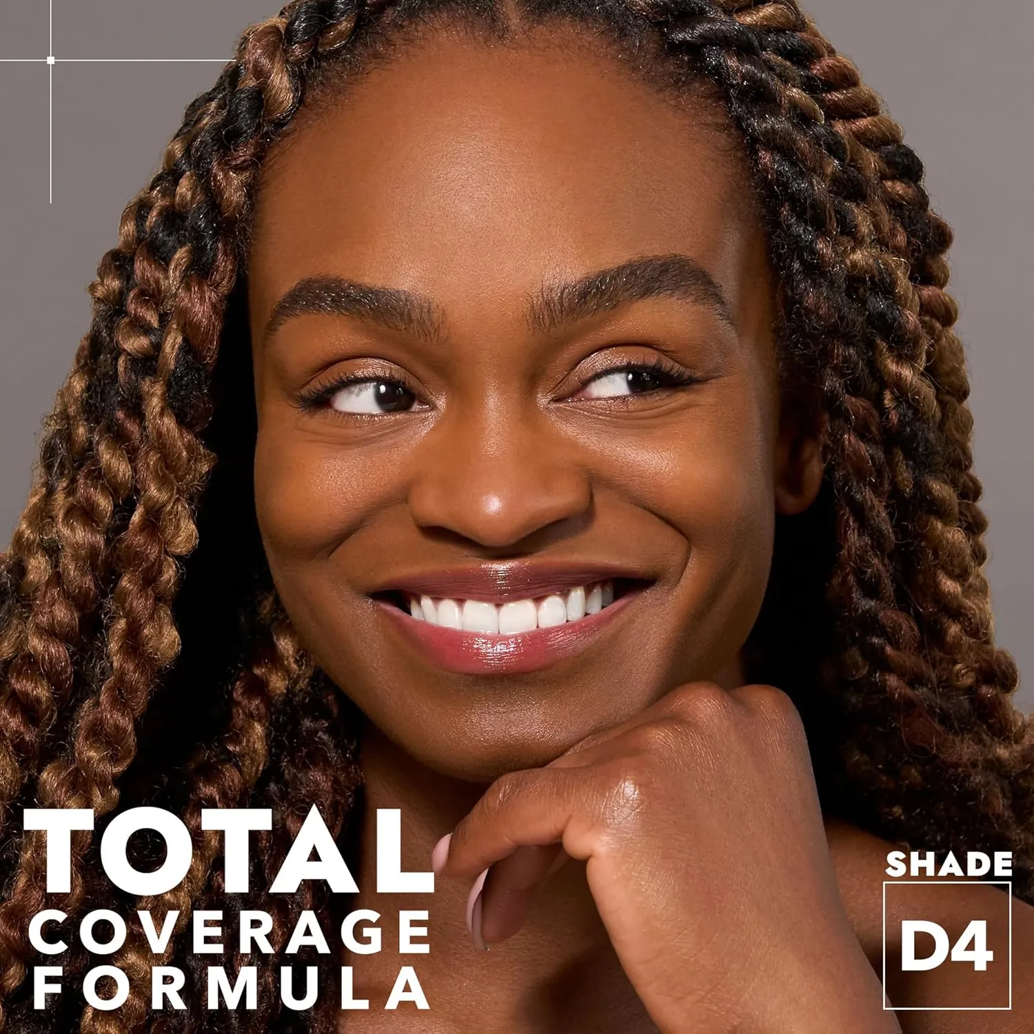 COVER FX Total Cover Cream Foundation - Shade D4 - Buildable Coverage - Natural Finish - Oil-Free - Sweat-Proof