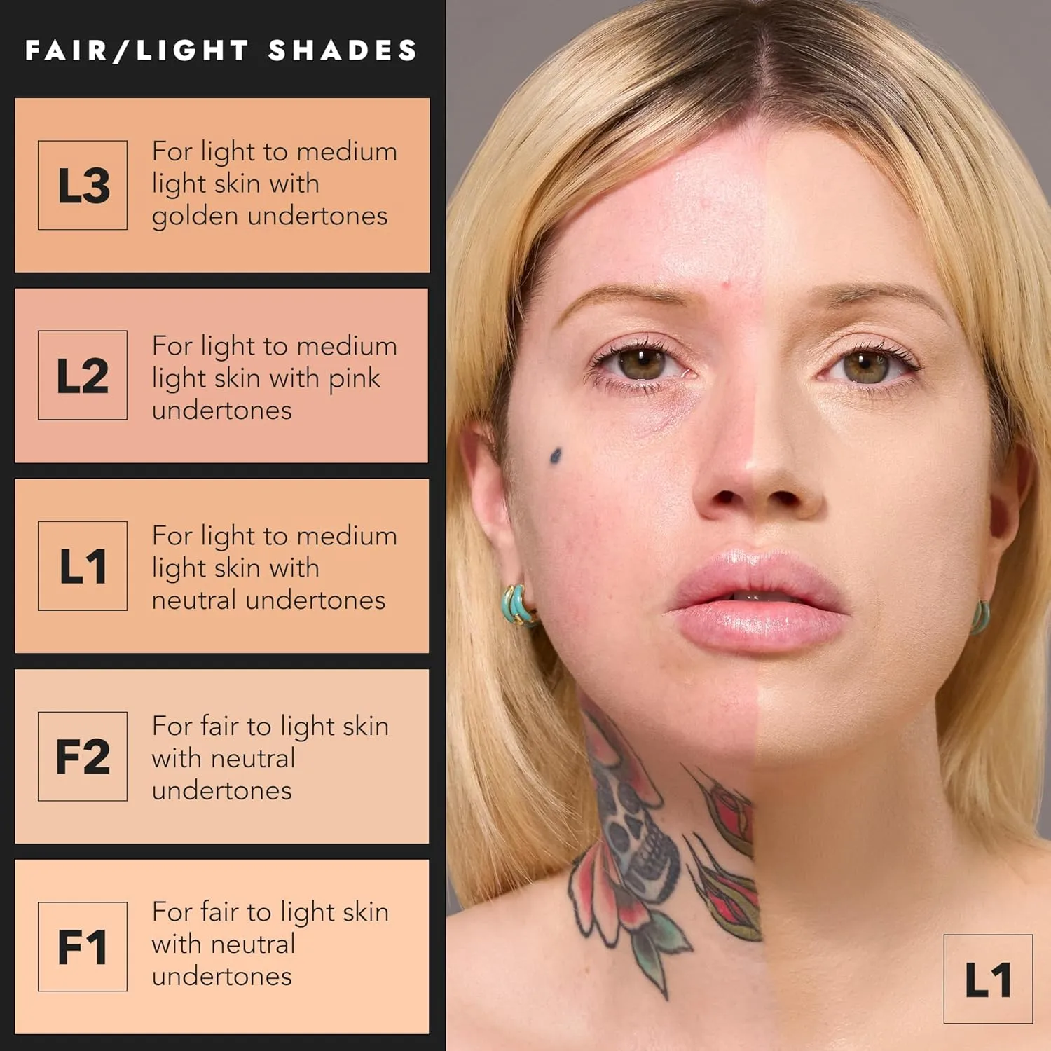 COVER FX Total Cover Cream Foundation - Shade F2 - Buildable Coverage - Natural Finish - Oil-Free - Sweat-Proof