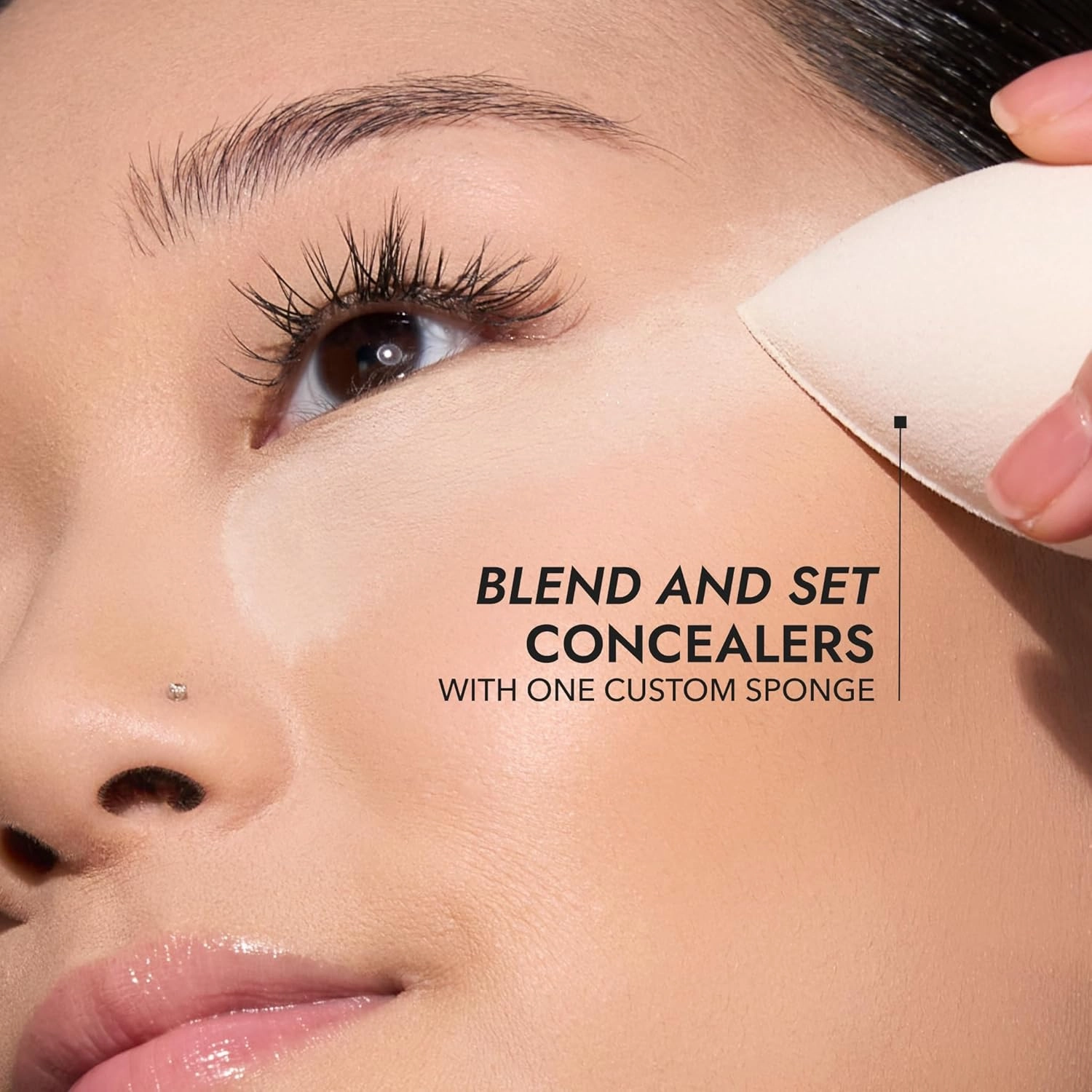 COVER FX Concealing & Setting Sponge - Teardrop Shape for Precise Application & Blending