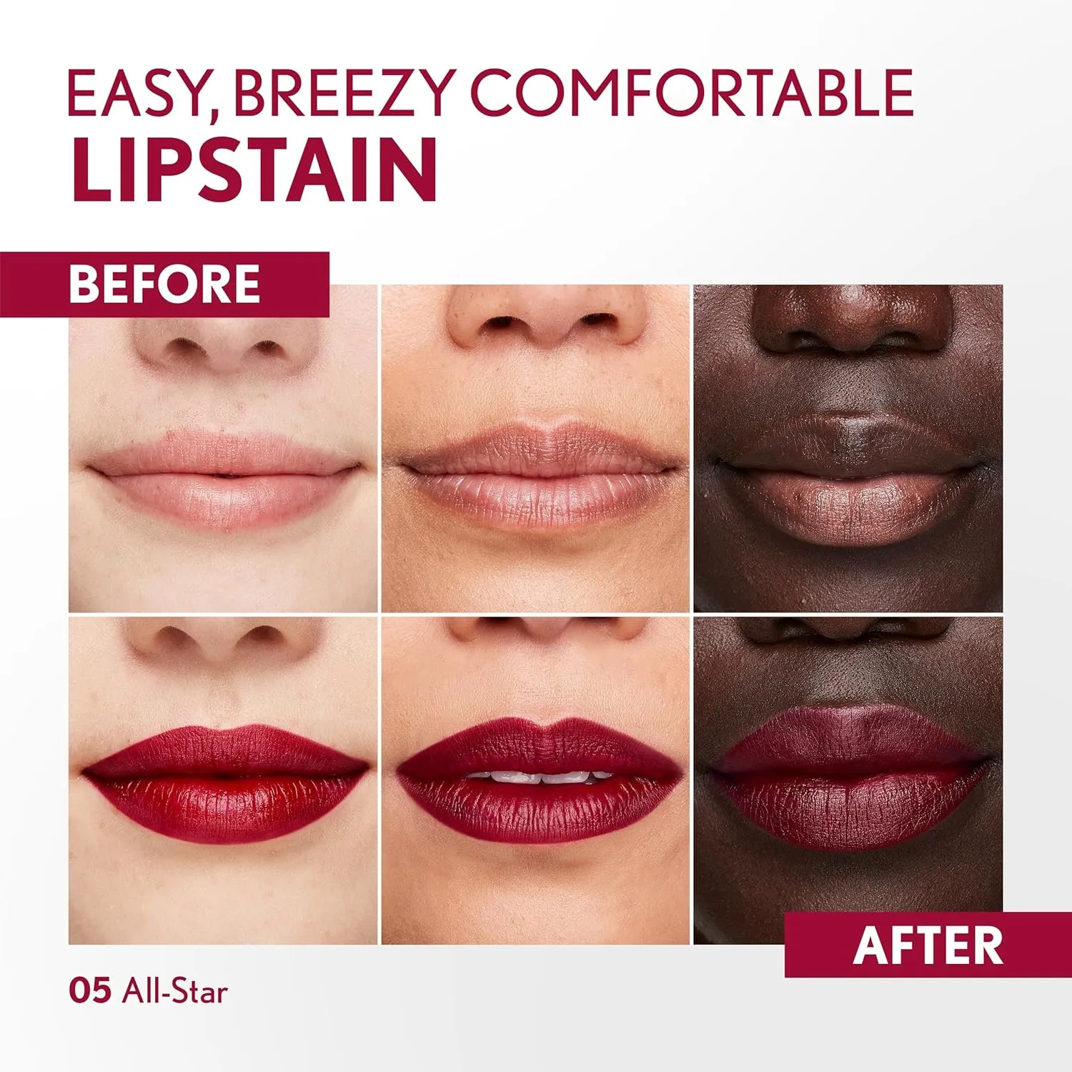 COVERGIRL Outlast Lipstain Bundle - Natural Blush 65 & All-Star 05, Transfer-Proof Vegan Formula