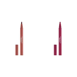 COVERGIRL Outlast Lipstain Bundle - Natural Blush 65 & All-Star 05, Transfer-Proof Vegan Formula