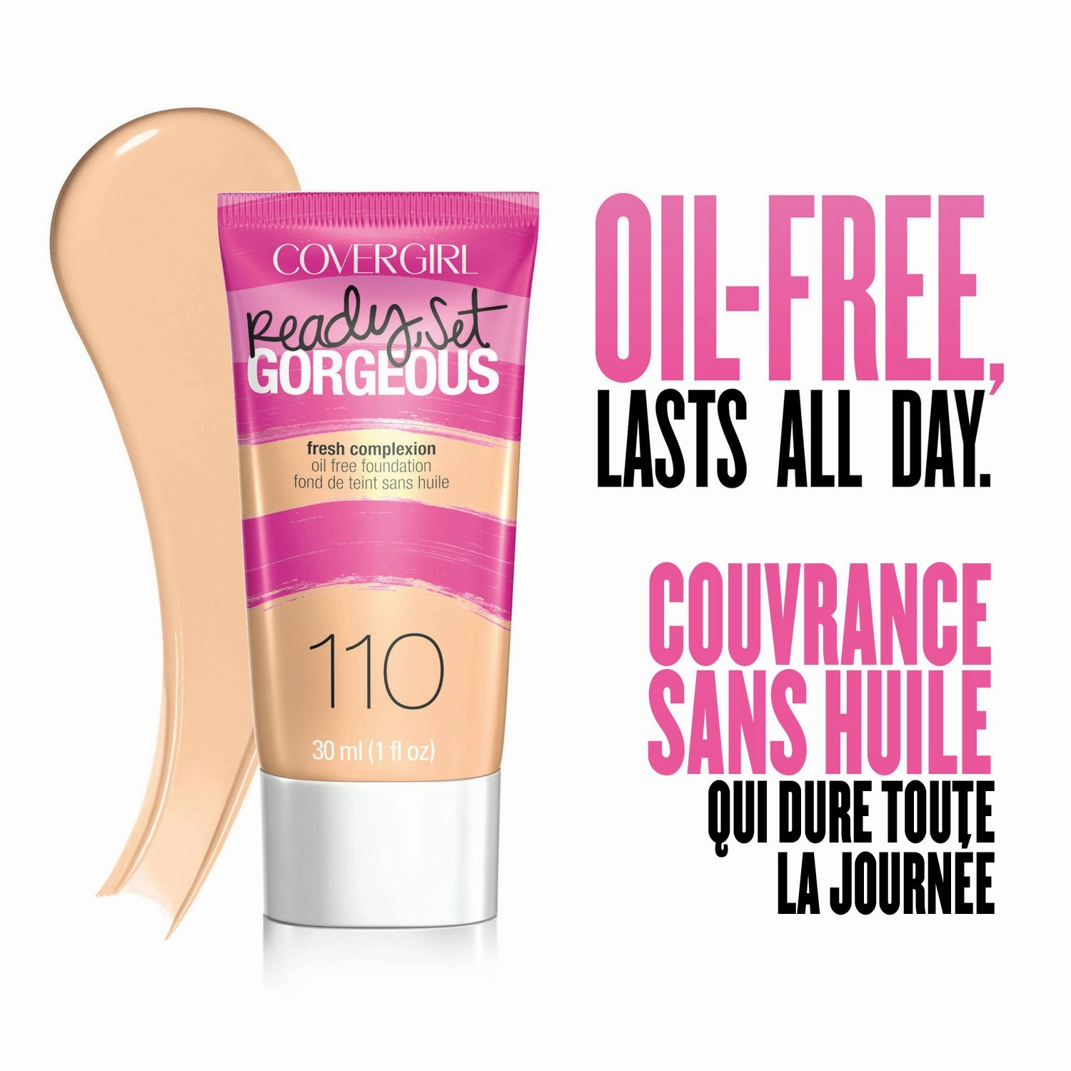 COVERGIRL Ready Set Gorgeous Foundation Buff Beige 115, 1 oz (packaging may vary)