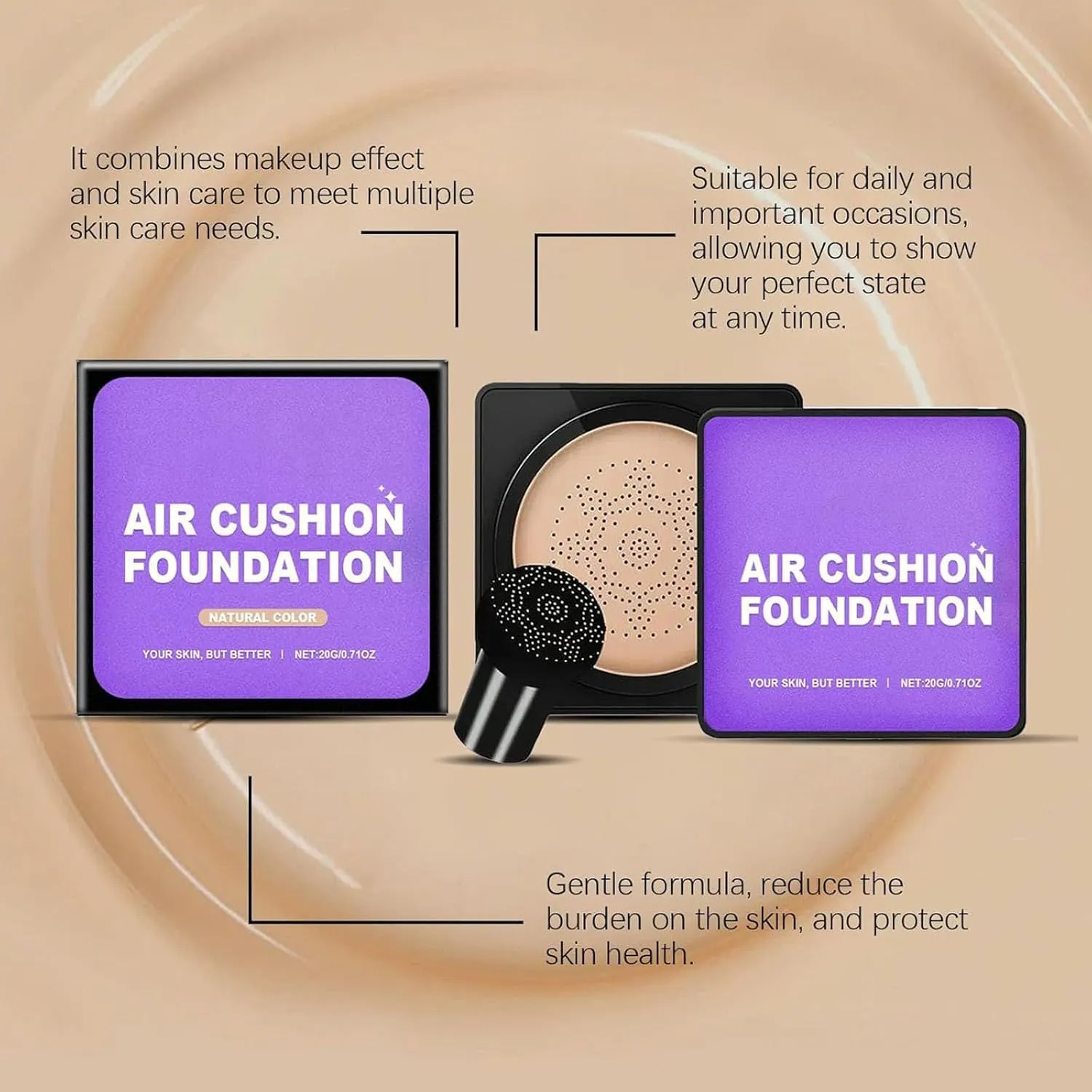 Cream Flawless Radiant Skin Instantly, Oberse BB Cream, Waterproof Oil Control Moisturizing Concealer (2 PCS MIX)