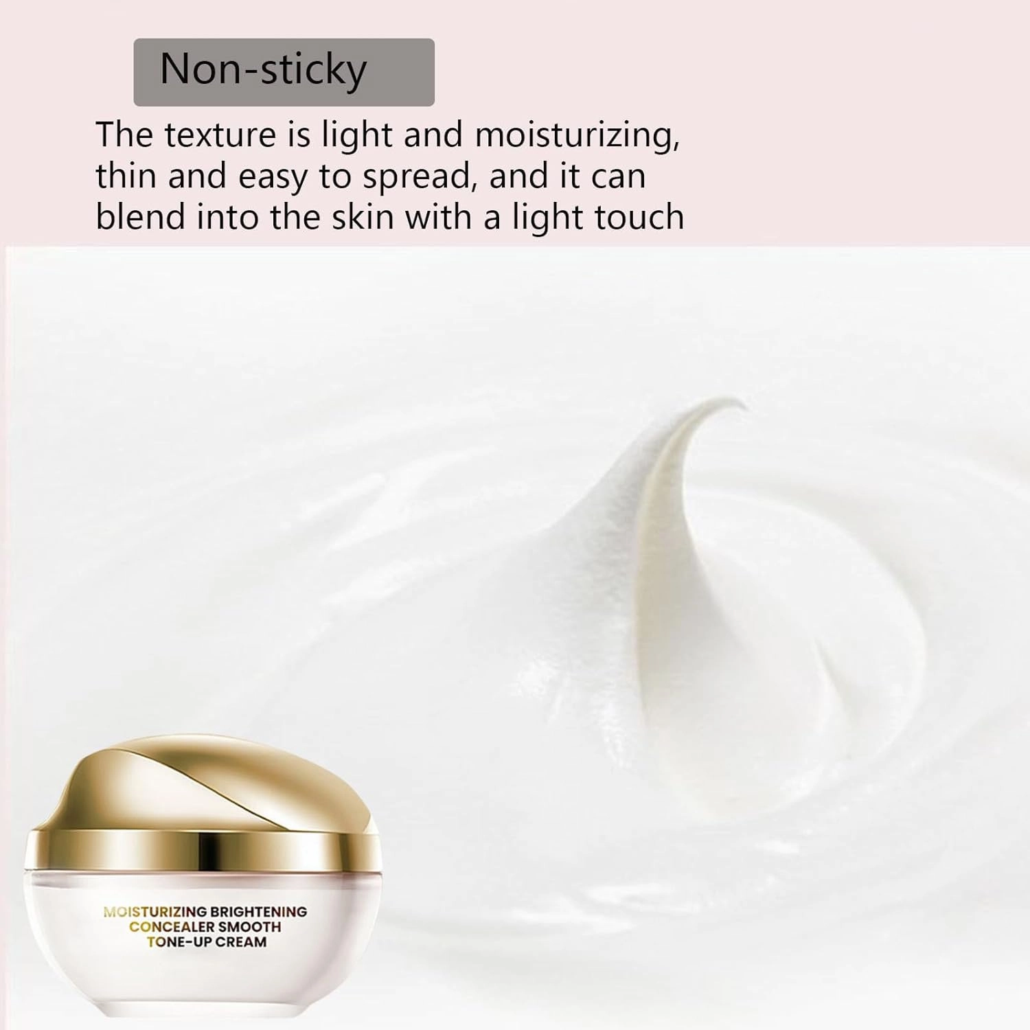 Crema De Maquillaje, Cream Makeup Concealer, Moisturizing 𝐁𝐫𝐢𝐠𝐡𝐭𝐞𝐧ing Concealer Smooth Tone up Cream, Corrector Iluminador Hidratante Crema Tónica (1pcs, 50g)