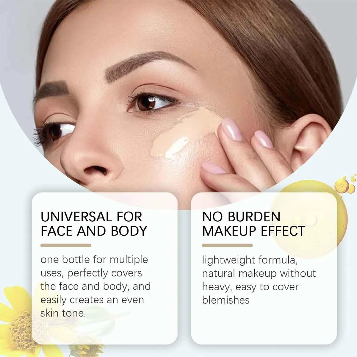 Creme All-Over Complexion Perfector,80g Cream Hydrating Full Coverage Concealer,Long-Lasting CC Foundation,Waterproof Transfer-Resistant Skin Tint,Cream body perfector (Dark)