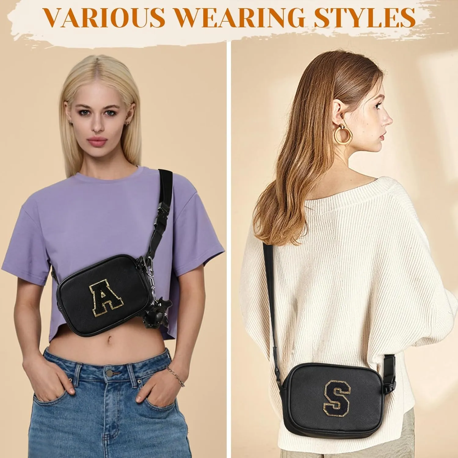 Crossbody purses for Girl Teen women- Birthday Gifts for 8 14 18 Year Old Girls -Graduation Gifts for Her (A-Z)