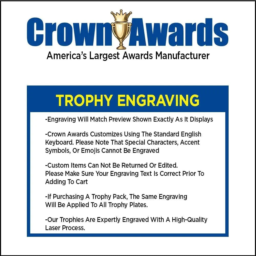 Crown Awards Personalized Grill Master Trophy, 7.25" Gold Cup Grill Master Trophies with Free Custom Engraving Prime