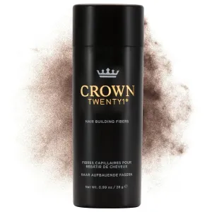 CROWN Hair Building Fibers (28g) - Instantly Cover Fine & Thinning Hair for a Thicker, Fuller Look - A Natural Keratin Concealer - 13 Shades for Men & Women - Light Brown