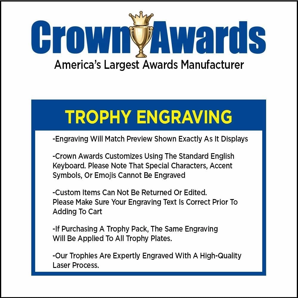 Crown Awards Personalized Axe Throwing Trophy, 7.25" Gold Cup Axe Throwing Trophies with Free Custom Engraving Prime