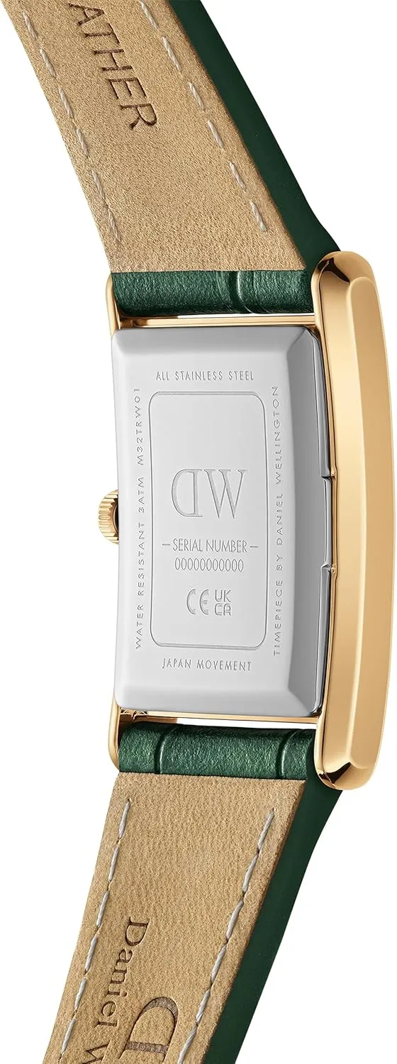 Daniel Wellington Unisex Bound Watch - Square Case, Japanese Quartz Movement, Leather or Stainless Steel Strap, Vintage Watch for Women and Men