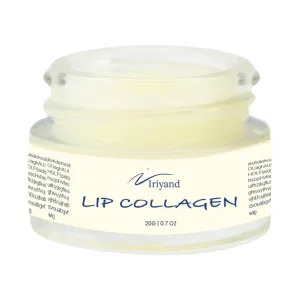 Deep Collagen Lip Sleeping Mask: Lip Mask for lip plump with Hyaluronic Acid - Overnight Butter Balm - Moisturizer for Very Dry Lips 15g