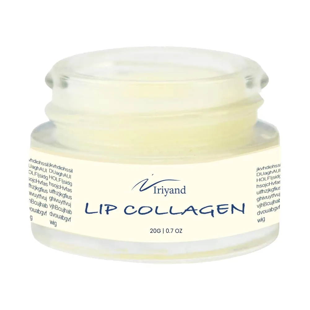 Deep Collagen Lip Sleeping Mask: Lip Mask for lip plump with Hyaluronic Acid - Overnight Butter Balm - Moisturizer for Very Dry Lips 15g